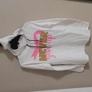 Custom made Breast Cancer Hoodie Shirt